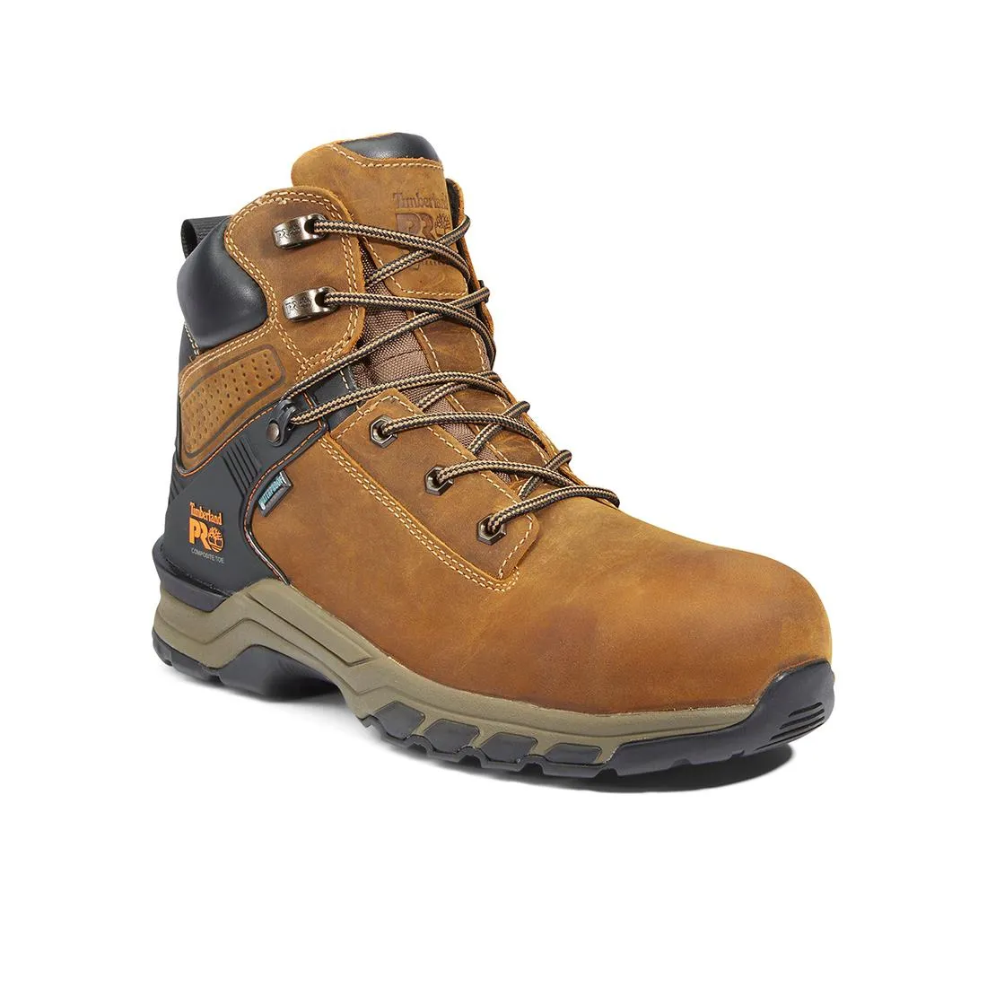 Hypercharge 6-Inch Waterproof Nano-Toe Work Boot Brown