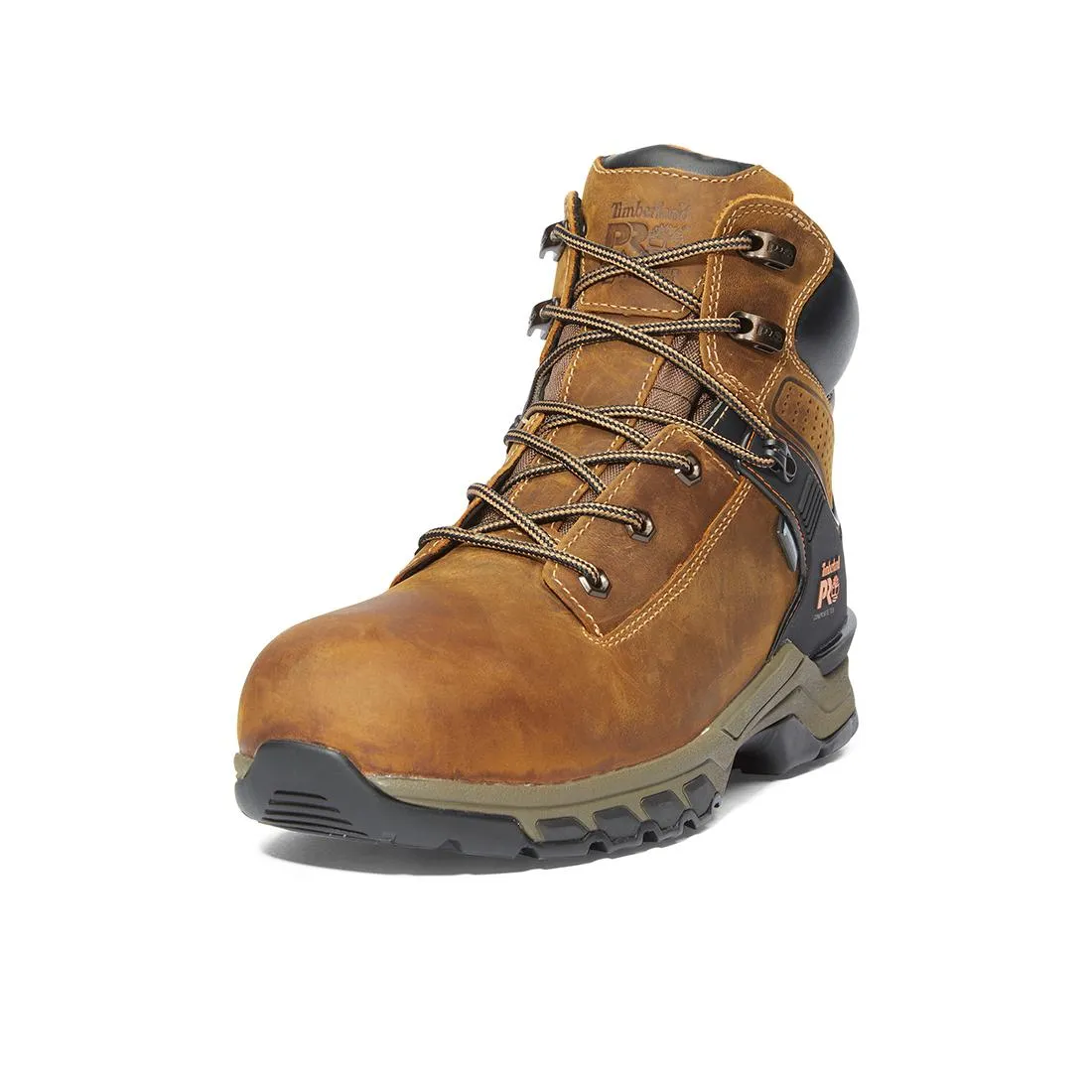 Hypercharge 6-Inch Waterproof Nano-Toe Work Boot Brown