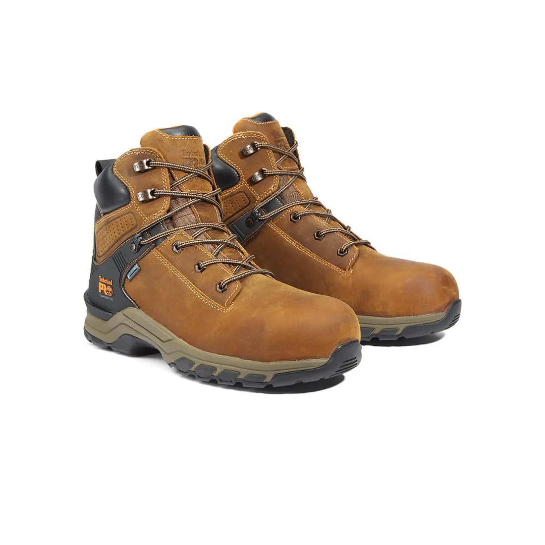 Hypercharge 6-Inch Waterproof Nano-Toe Work Boot Brown