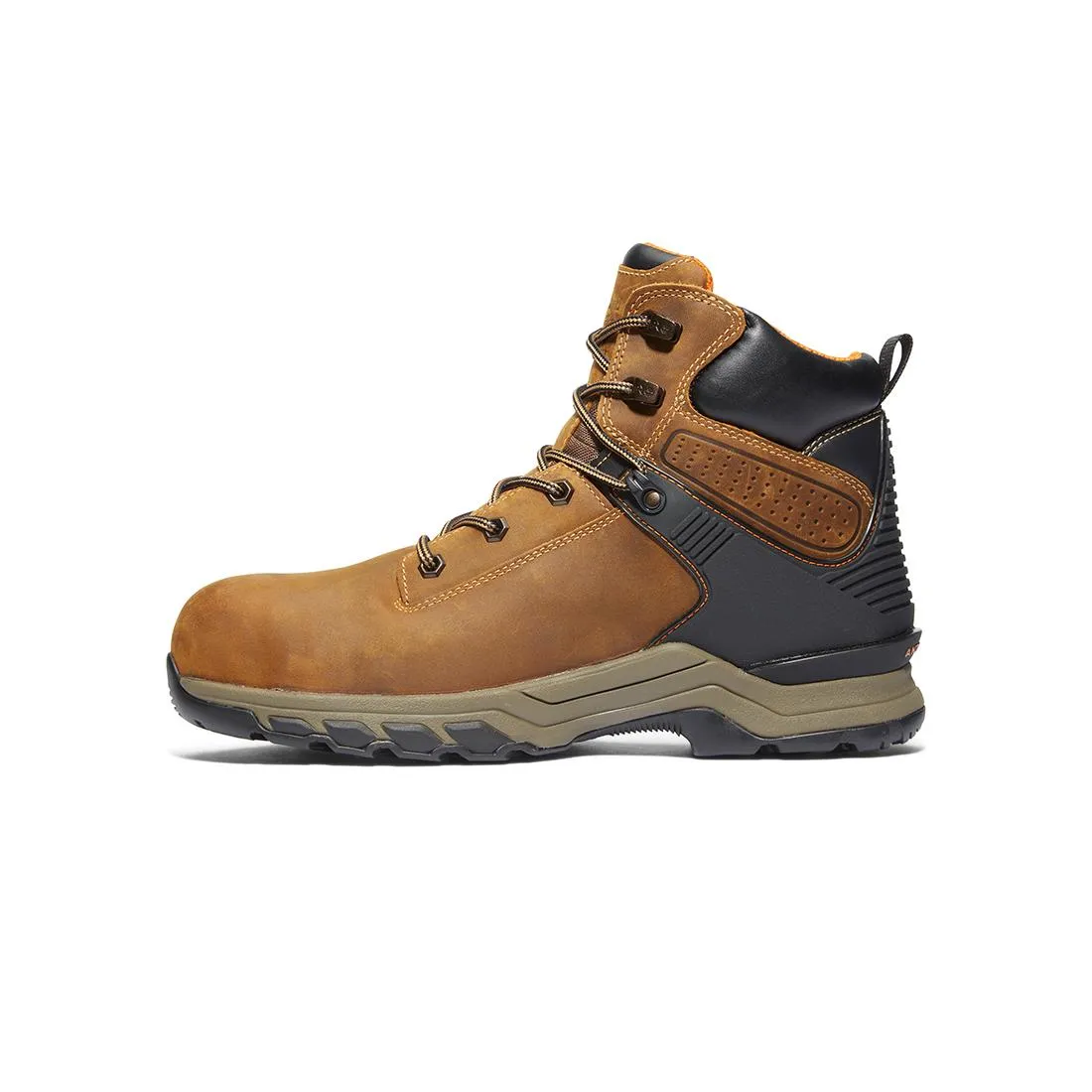 Hypercharge 6-Inch Waterproof Nano-Toe Work Boot Brown