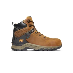 Hypercharge 6-Inch Waterproof Nano-Toe Work Boot Brown