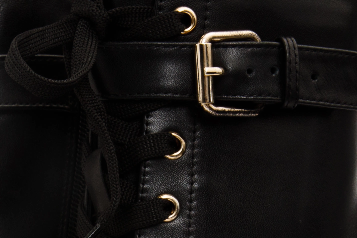 Breathable Backcountry Camper The Estrada Black Leather Lace-Up Platform Heel Mid Calf Women Boot