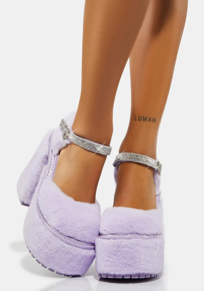 In My Feelings Fuzzy Mary Janes