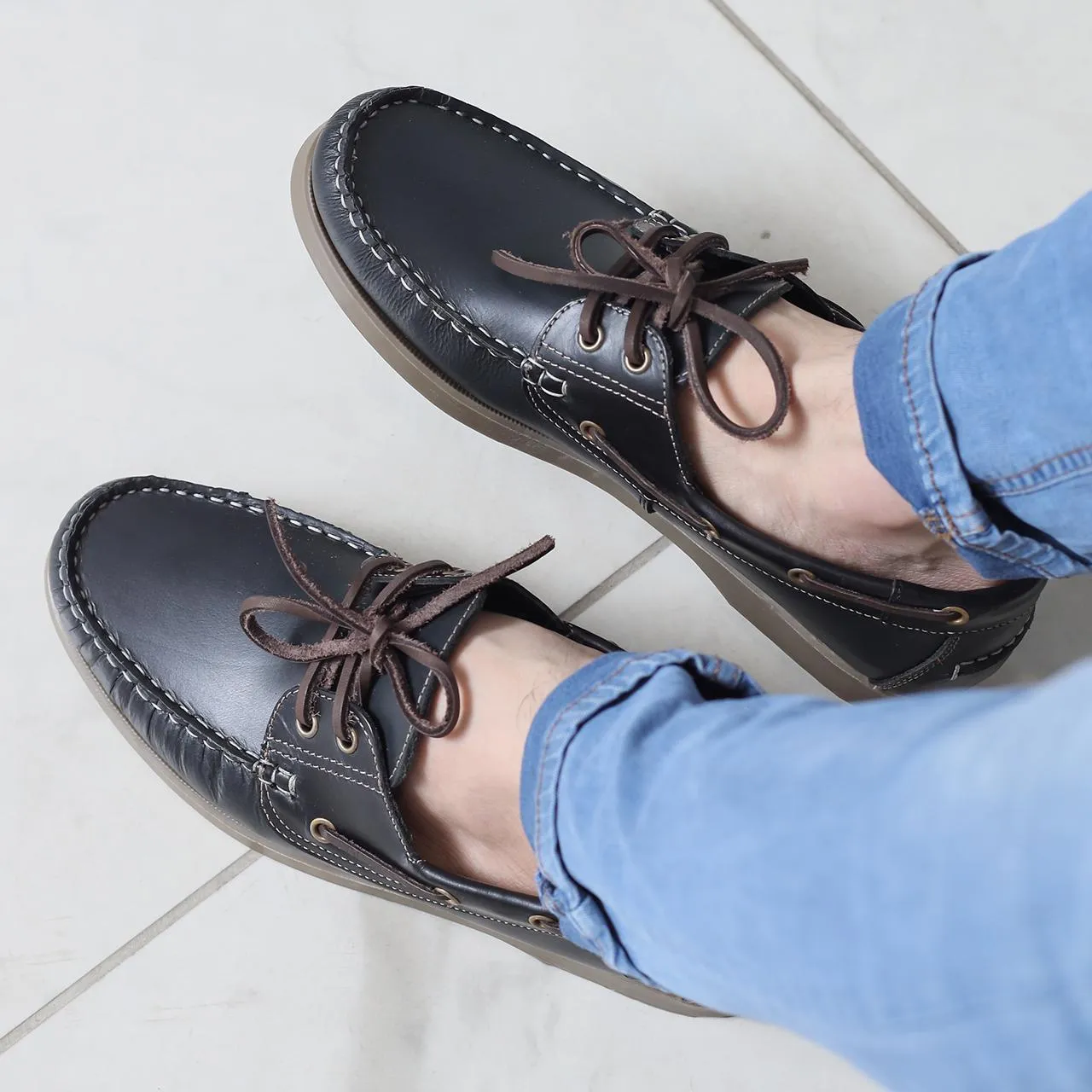 Indigo Sterling Boat Shoe