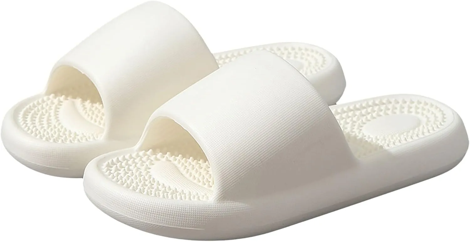 Indoor Slippers Comfortable Quick Drying Shower Slippers Shower Sandals House Shoes with Low Arch Support