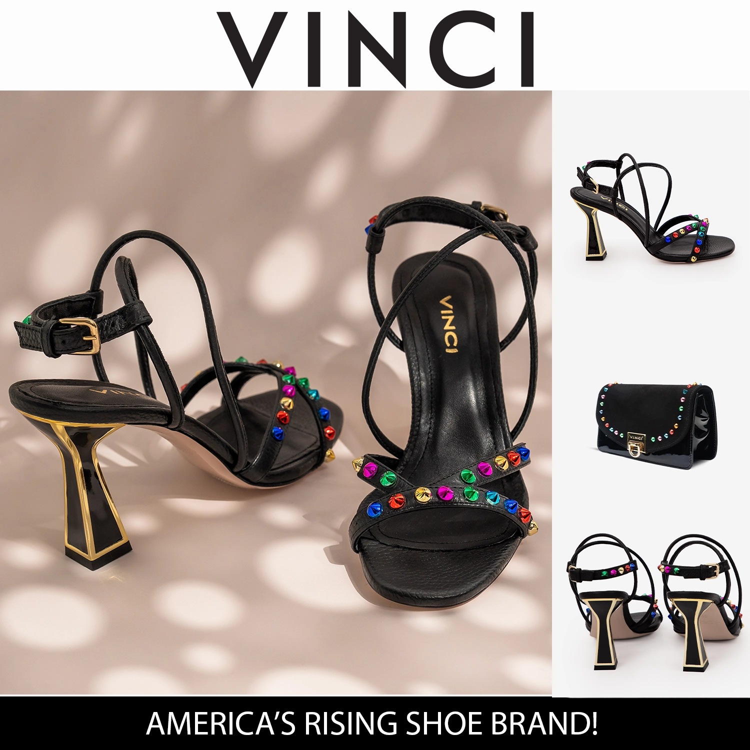 The Aurora Black Leather Strappy Women Sandal Refined Ease Plush Touch