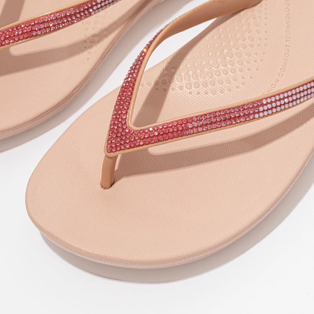 iQUSHION Ombre Sparkle Flip-Flops