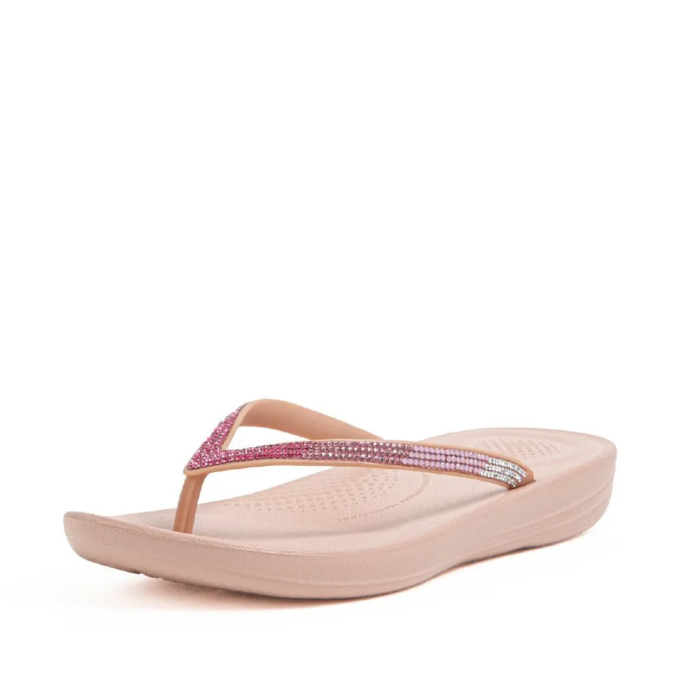 iQUSHION Ombre Sparkle Flip-Flops