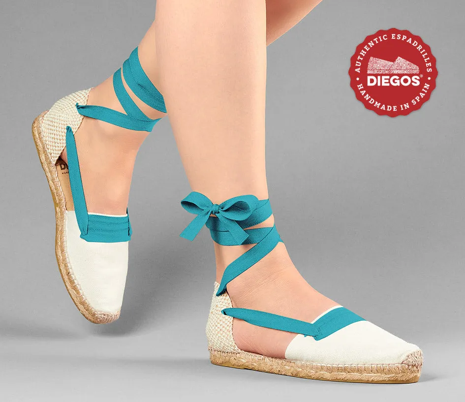 Ivory flat Lola Basque espadrilles