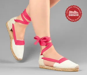 Ivory flat Lola Basque espadrilles