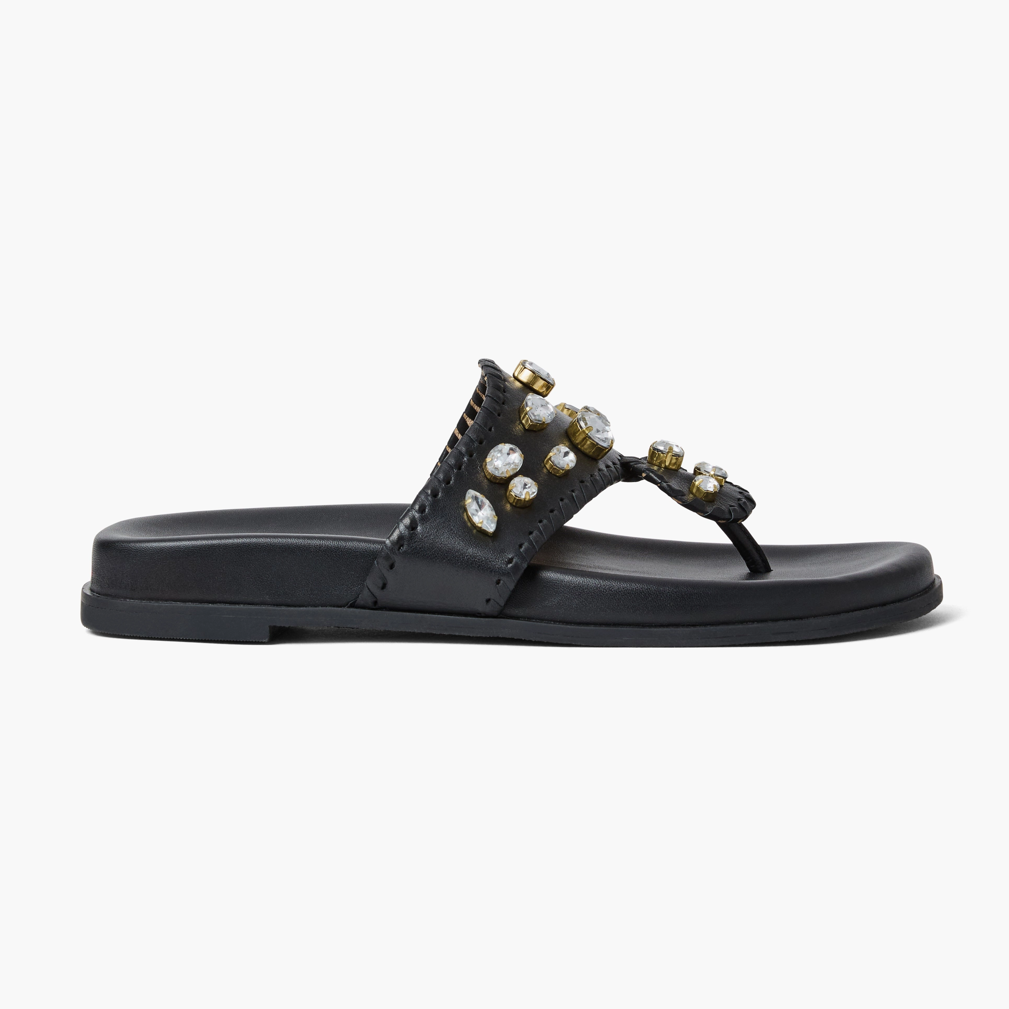 Jacks Jeweled Leather Comfort Sport Sandal Active Footwear