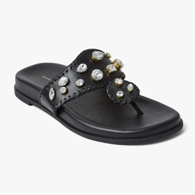 Jacks Jeweled Leather Comfort Sport Sandal Step Ready