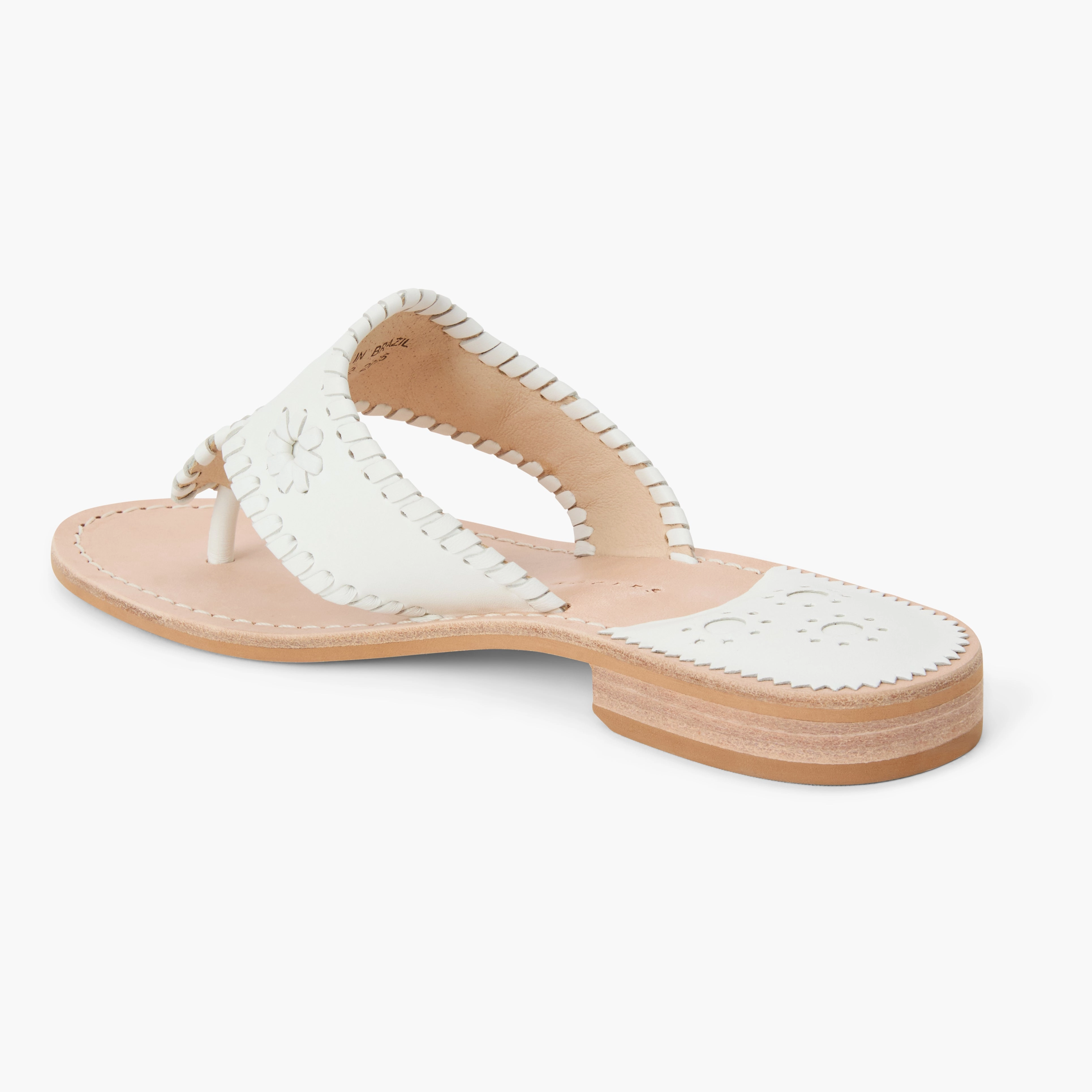 Jacks Leather Flat Sandal Pressure Relief Zones