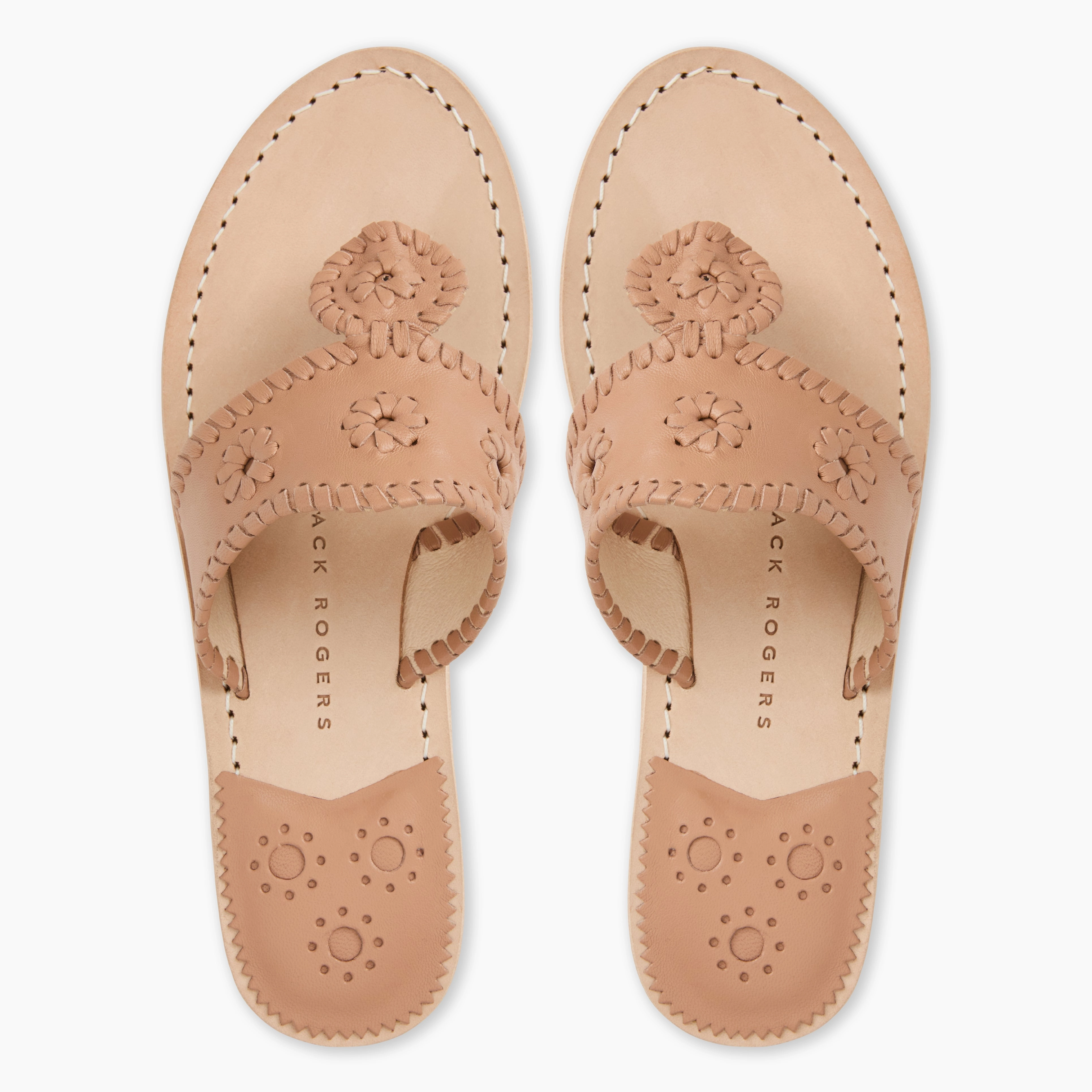 Dual Density Jacks Leather Flat Sandal