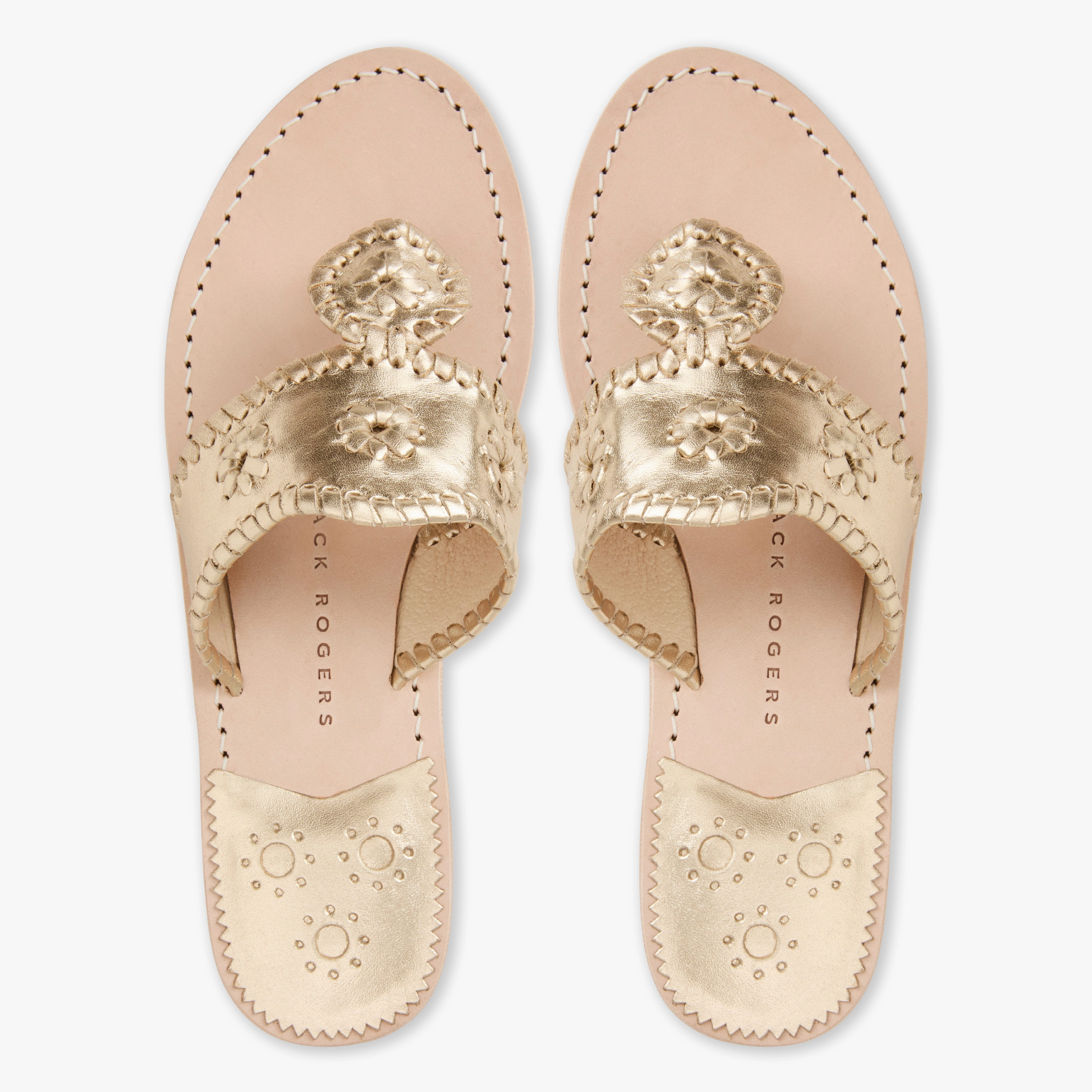 Flexible Midsole Weekend Style Jacks Leather Flat Sandal