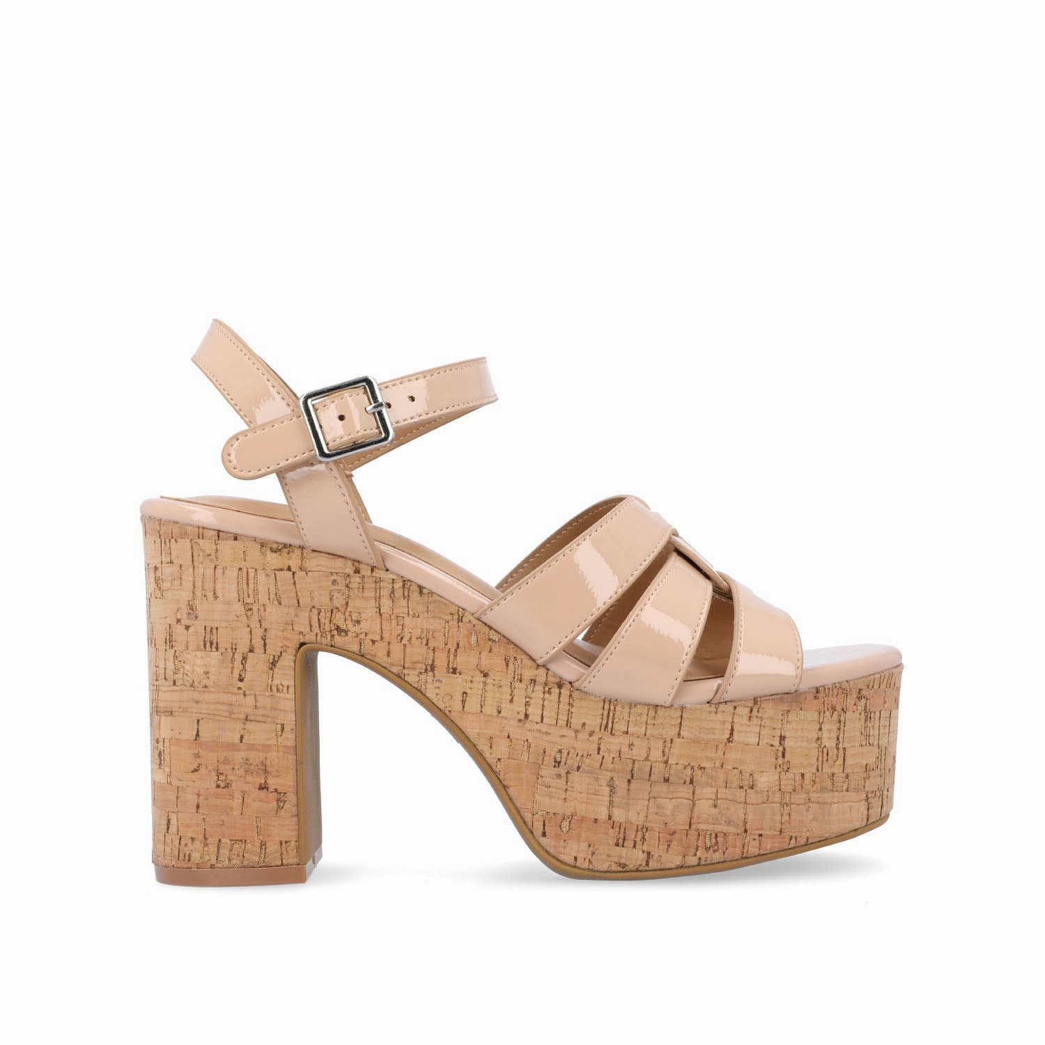 Autumn Breeze Sandal Upgrades JANIA BLOCK HEELED SANDALS IN PATENT