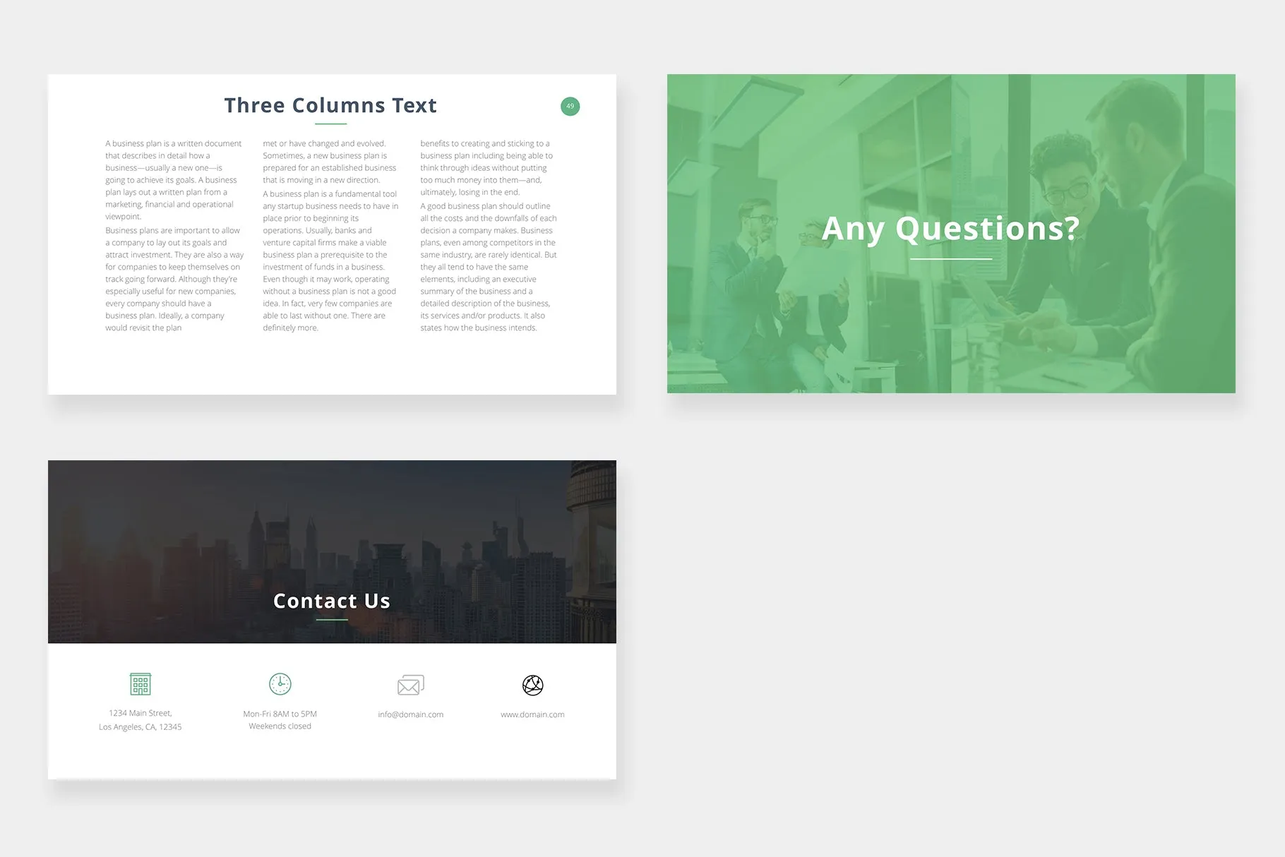 Jett Google Slides Template