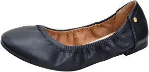 JiangWei Shu Women's Round Toe Ballet Flats Slip On Soft Casual Shoes