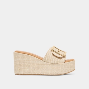 JILIAN WEDGES LT NATURAL RAFFIA Gym Wear