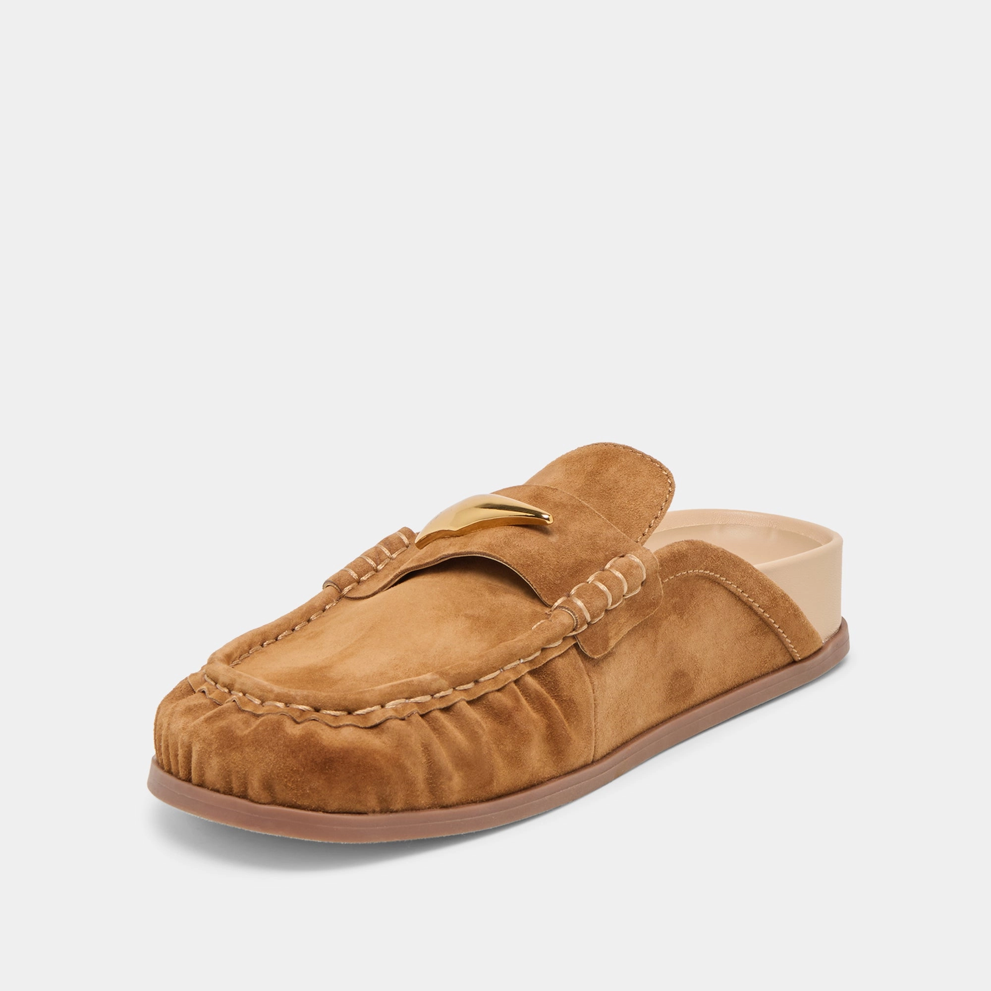JODERO FLATS LT BROWN SUEDE Air Vent