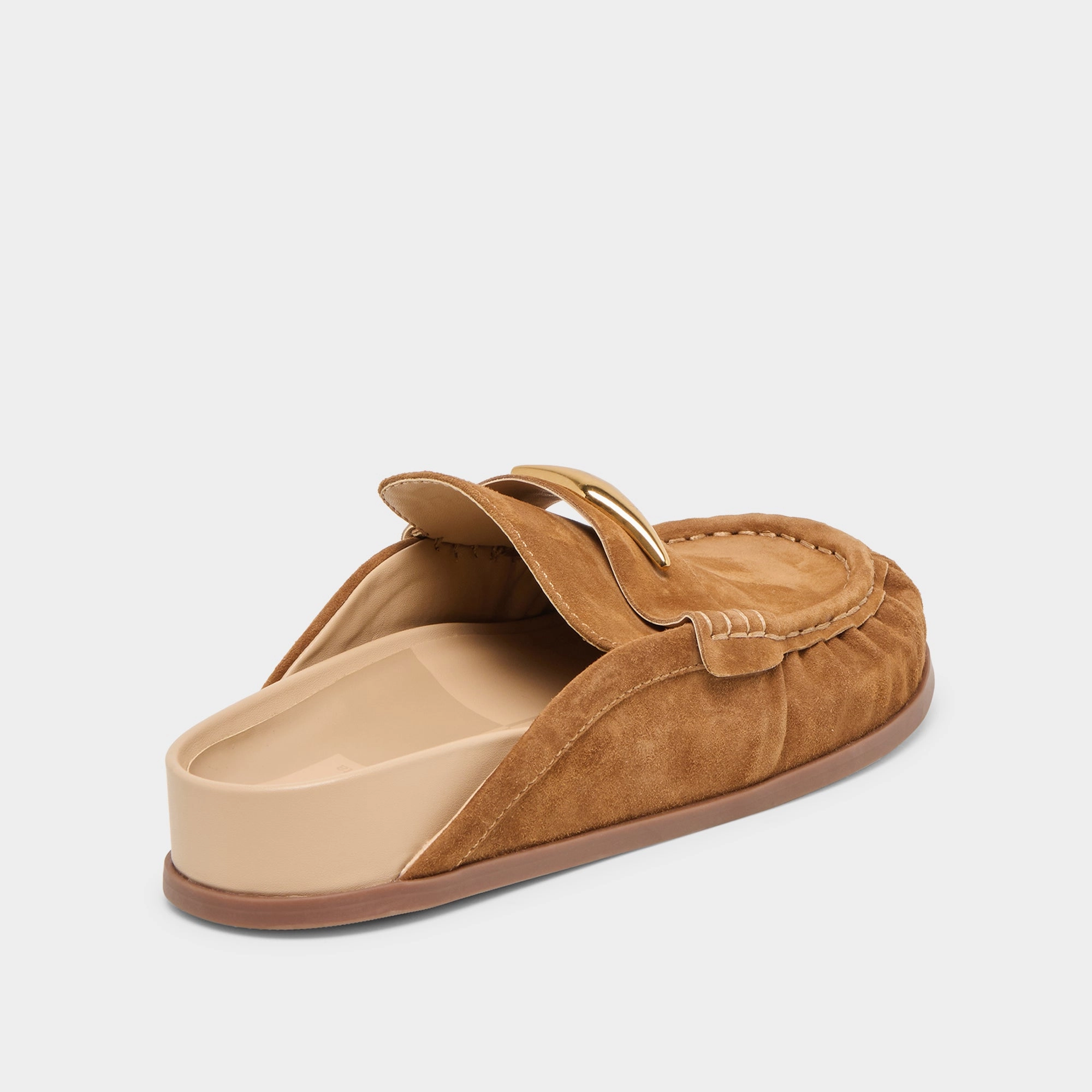 JODERO FLATS LT BROWN SUEDE Work Wear Moisture Wicking Fabric