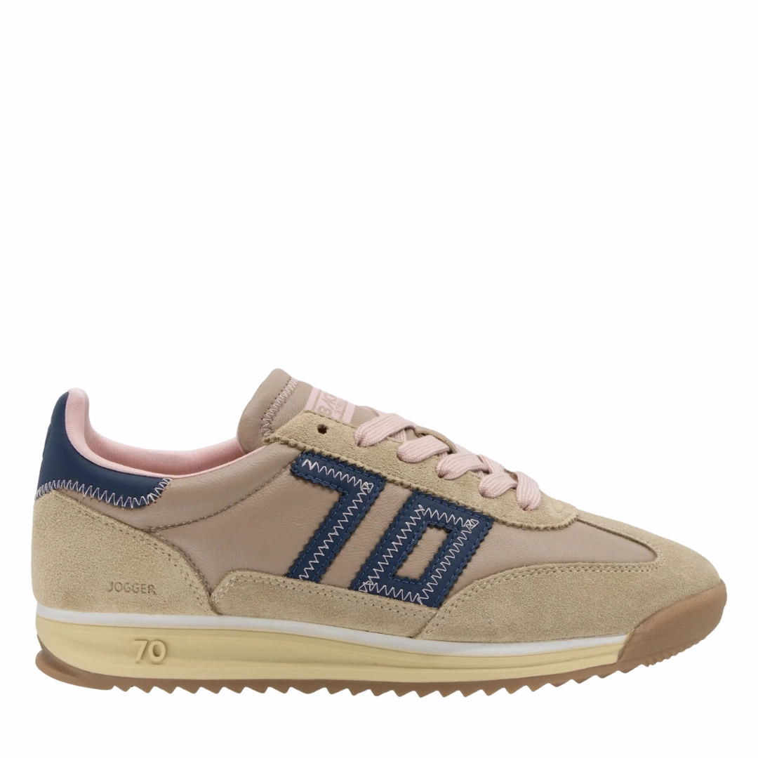 Water   Resistant Jogger in Camel / Navy / Pink