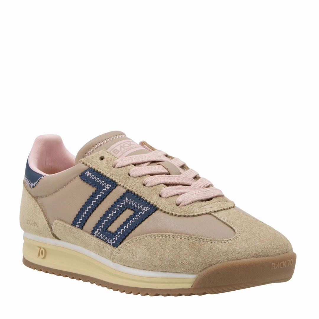 Compression Balanced Midsole Adaptive Flex Notches Jogger in Camel / Navy / Pink