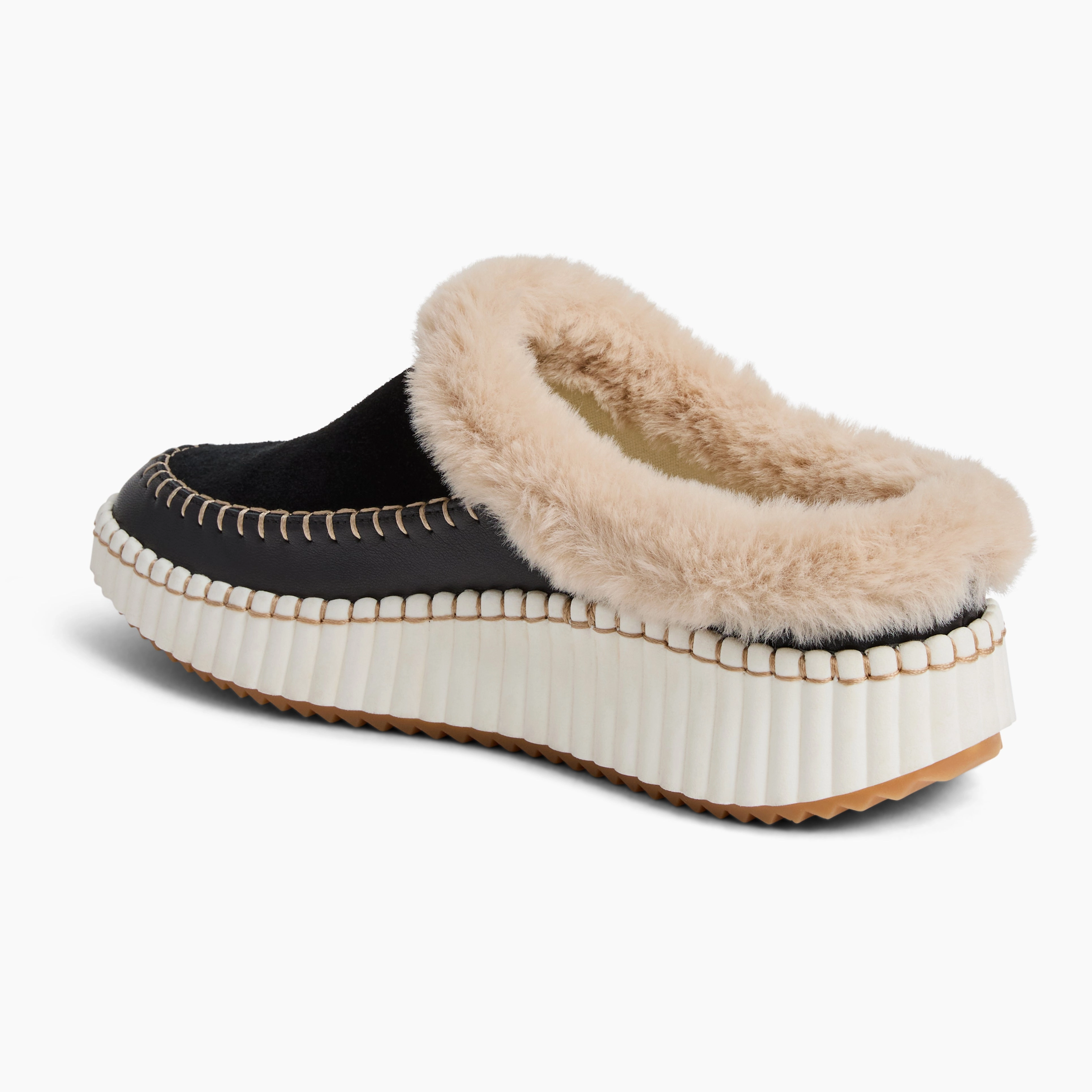 Country Path Wood Path Jolie Suede Slip-On Platform Sneaker Clog