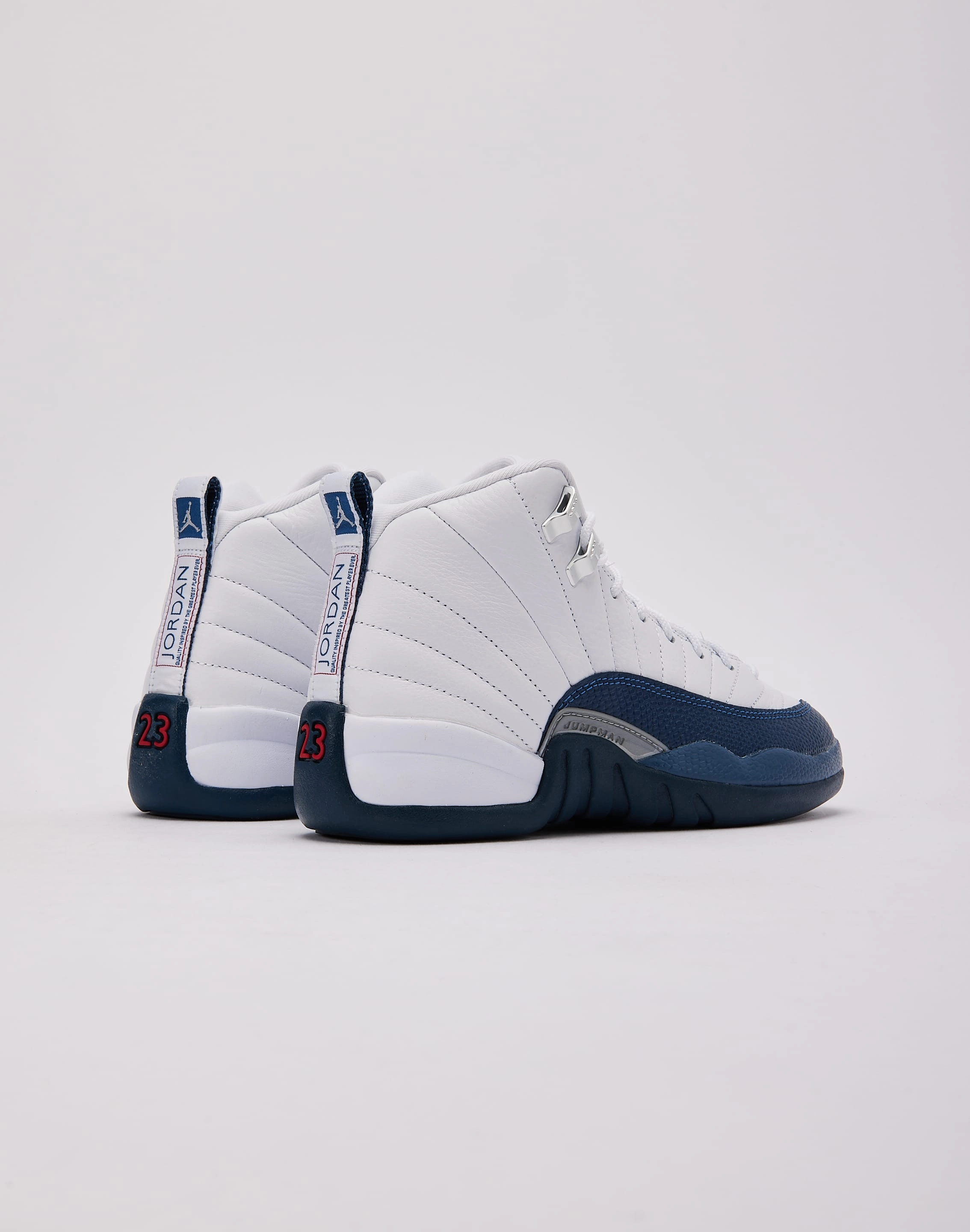 Modern Sturdy Outsole Design Jordan Air Jordan 12 Retro 'French Blue and White' Grade-School
