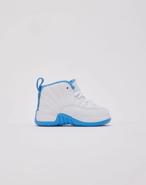 Stain-Resistant Jordan Air Jordan 12 Retro 'White and University Blue' Toddler