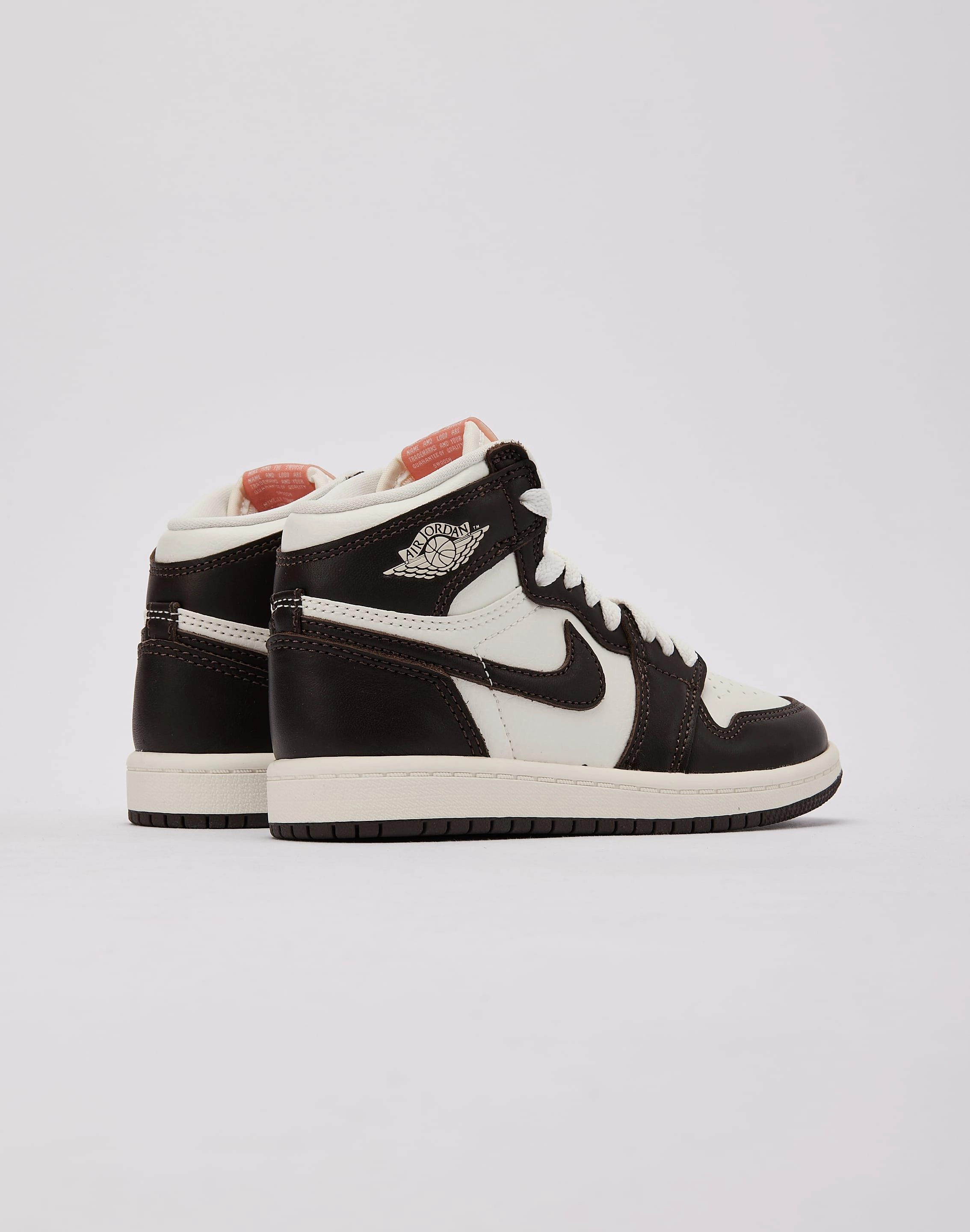 modernized leather - type Jordan Air Jordan 1 Retro High OG 'Baroque Brown' Pre-School