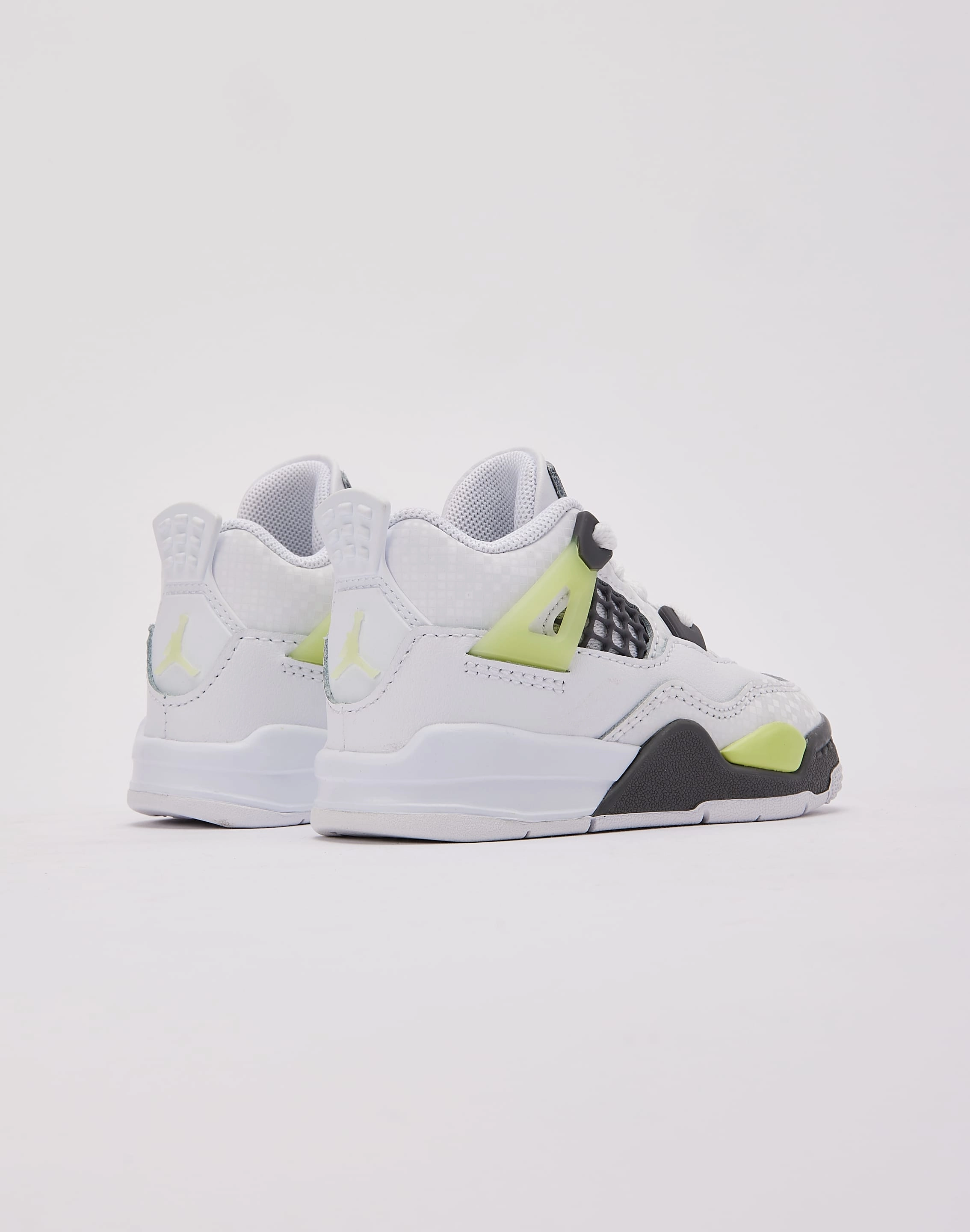 Jordan Air Jordan 4 Retro 'Light Lemon Twist' Toddler Maximum Stability Lace Closure