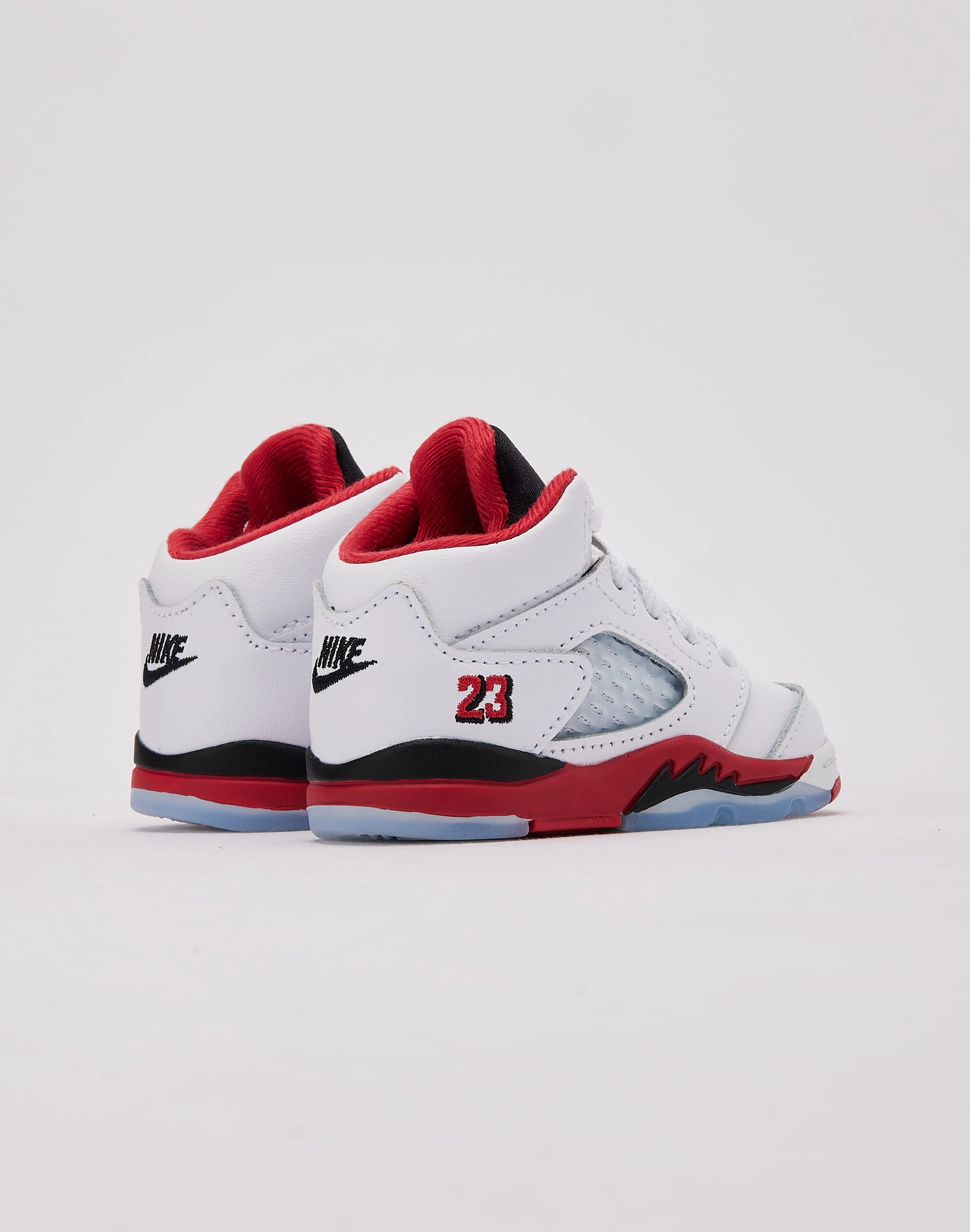 football - style Air Circulation Channels Jordan Air Jordan 5 Retro 'Fire Red Black Tongue' Toddler