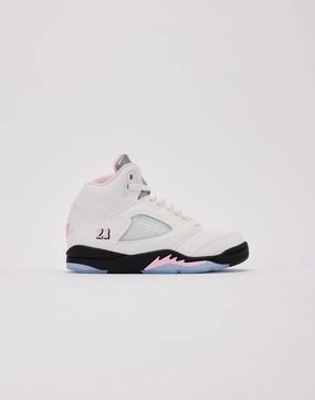 Jordan Air Jordan 5 Retro 'Medium Soft Pink' Pre-School Stain-Resistant Fitted Traction