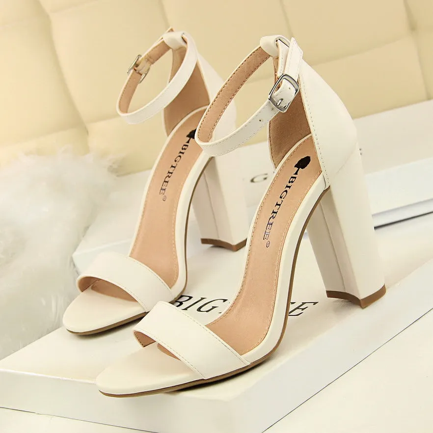 Just The Basics Platform Block Heels
