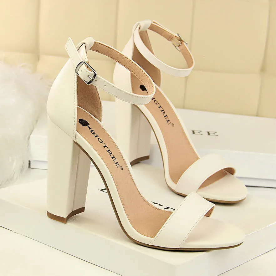Just The Basics Platform Block Heels