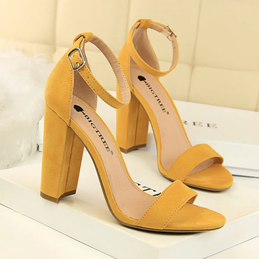 Just The Basics Platform Block Heels