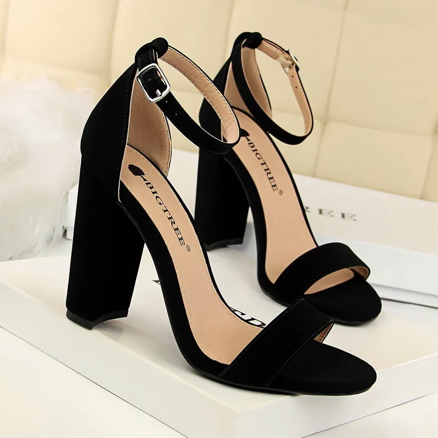 Just The Basics Platform Block Heels