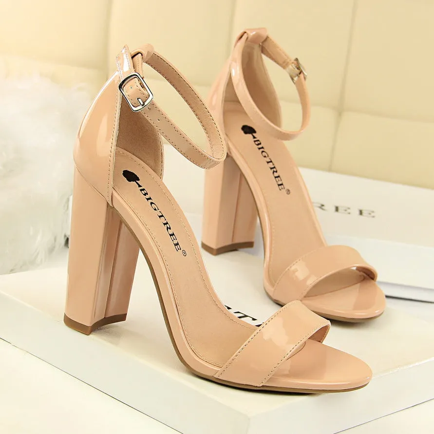 Just The Basics Platform Block Heels