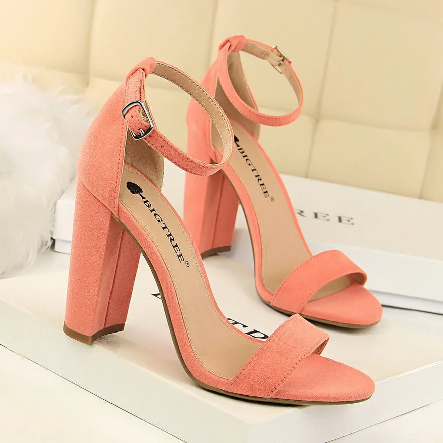 Just The Basics Platform Block Heels