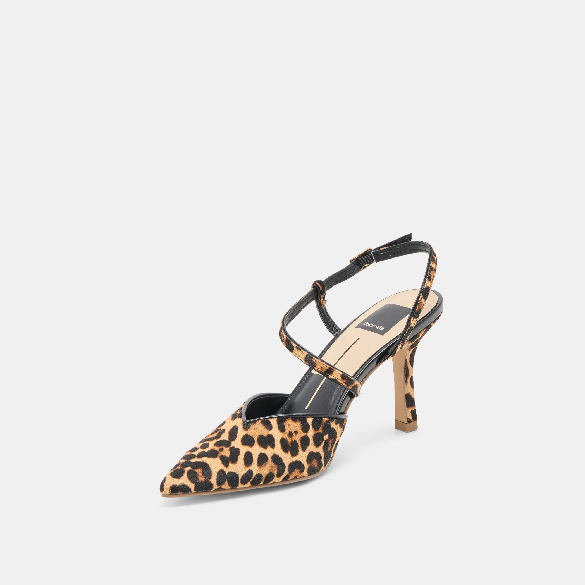 KAMRA HEELS DK LEOPARD CALF HAIR Flawless Step Polished Glamour