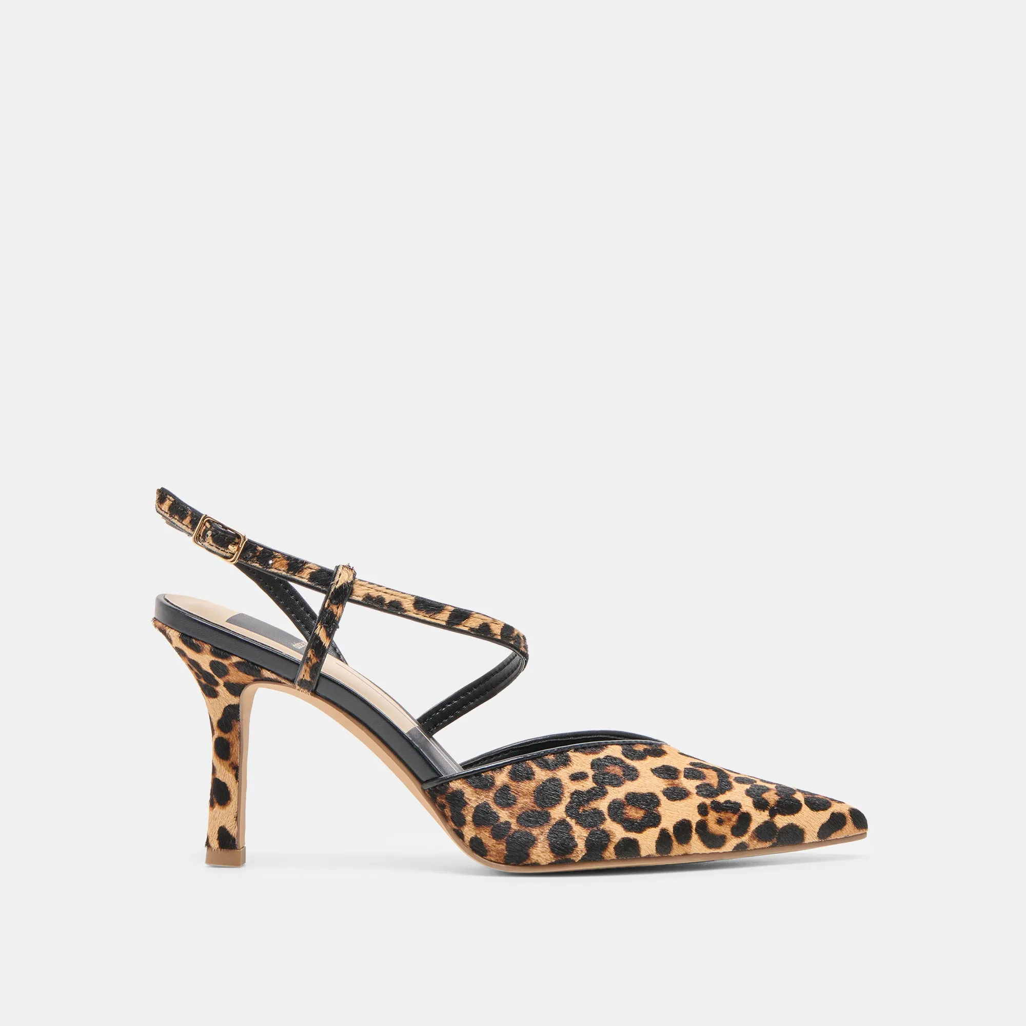 Quick Change KAMRA HEELS DK LEOPARD CALF HAIR