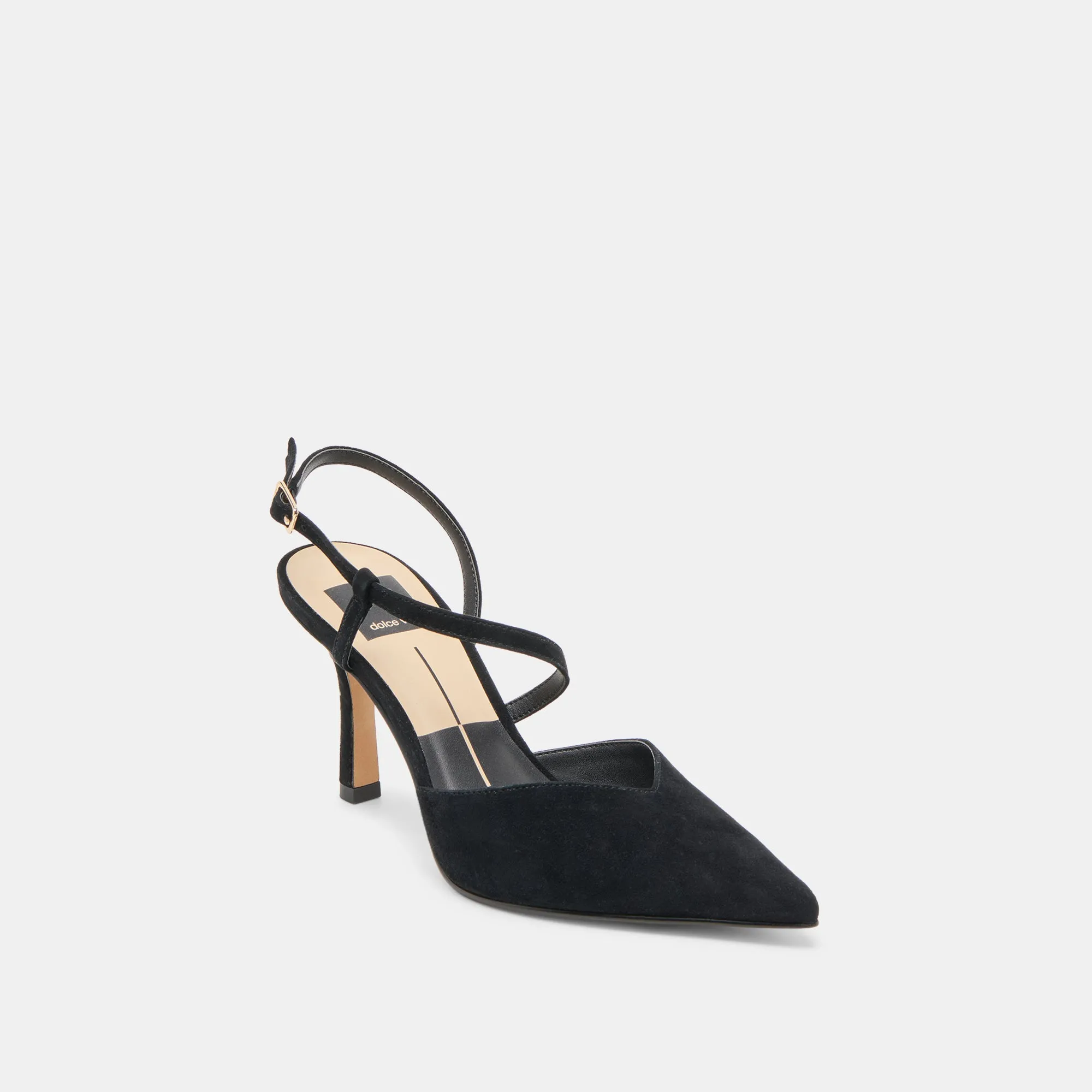 Minimal Glow KAMRA HEELS ONYX SUEDE