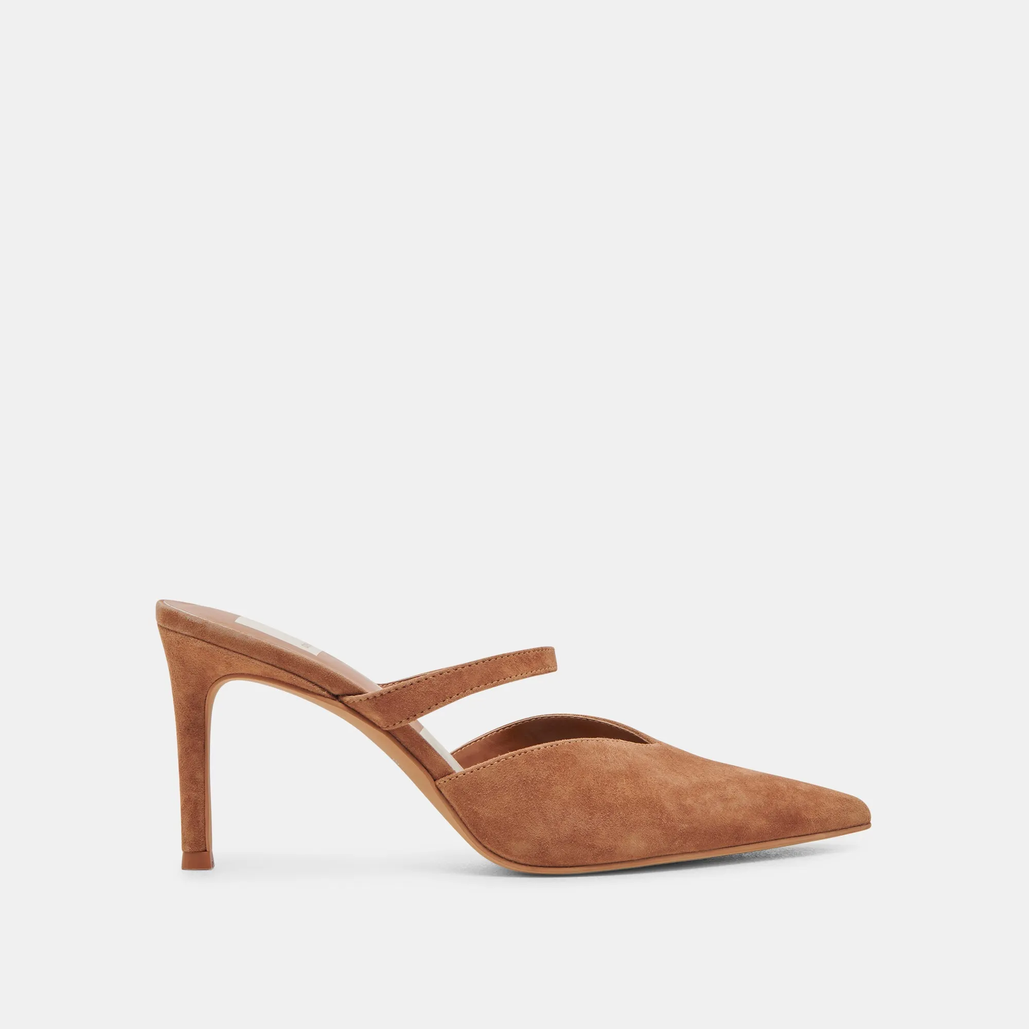 KANIKA HEELS PECAN SUEDE Street Proof Soft Insole