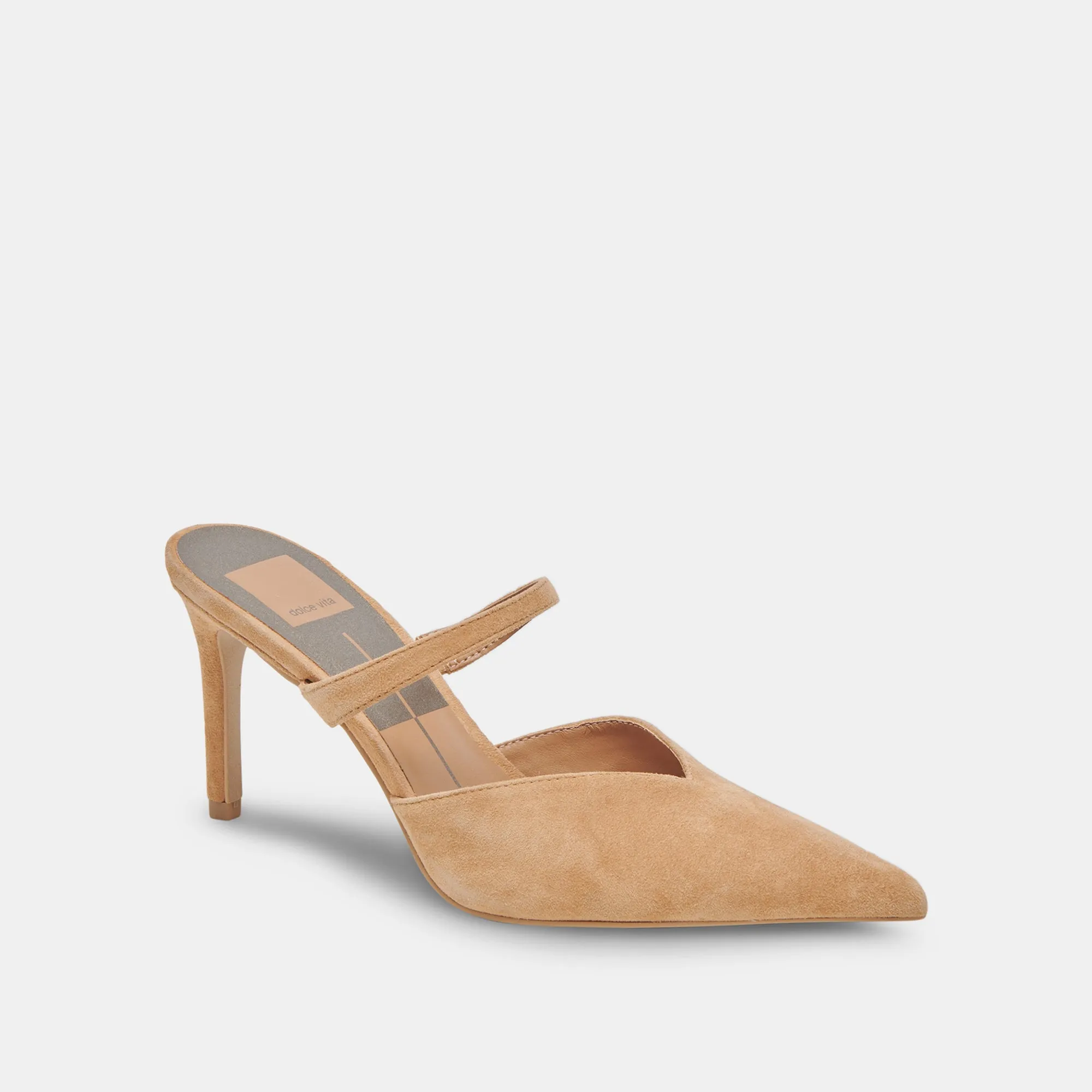 Suede Feel KANIKA WIDE HEELS TAN SUEDE