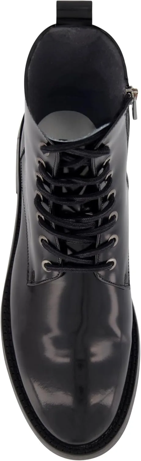 Karl Lagerfeld Paris Men's Side Zip Combat Boot
