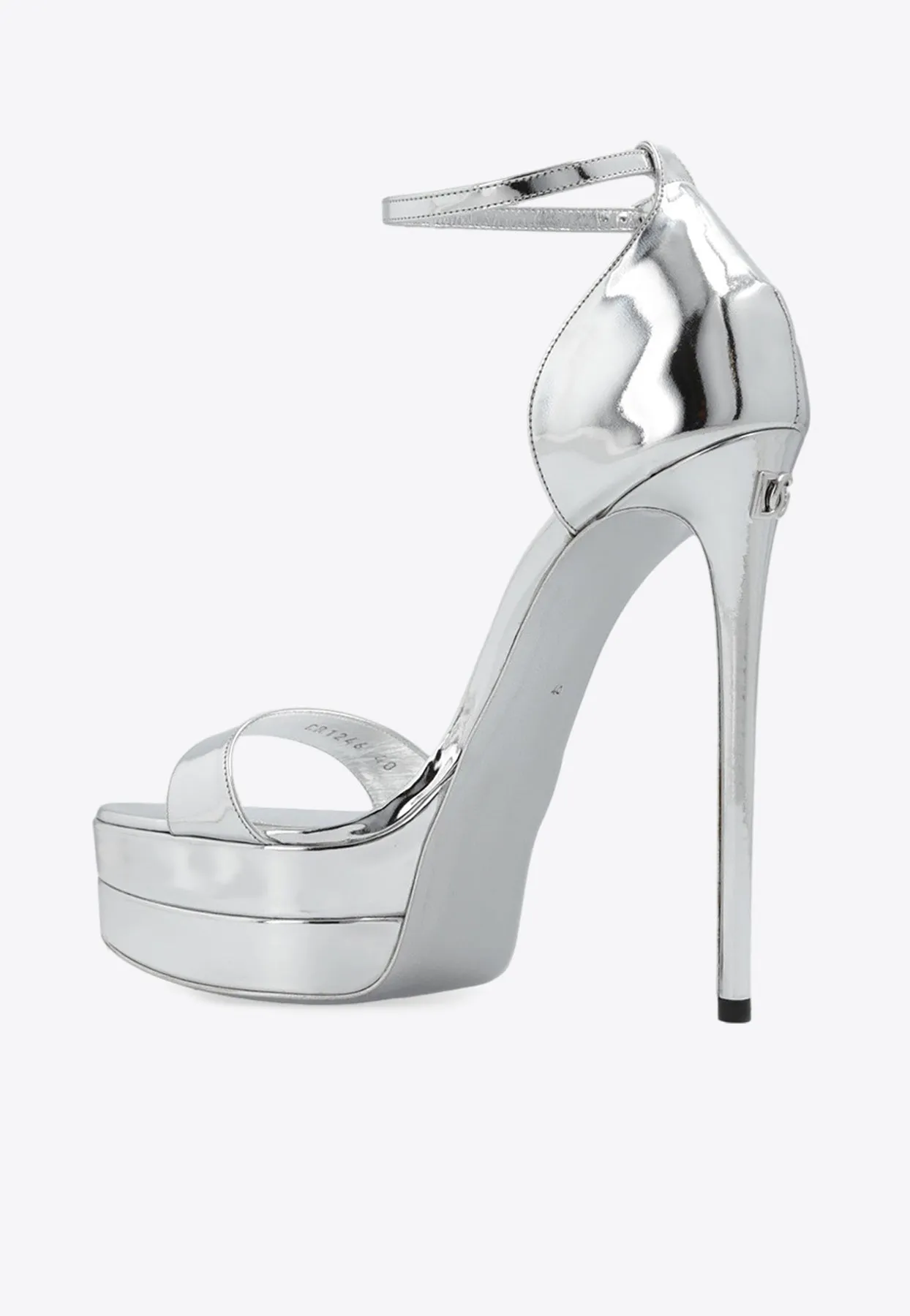 Keira 145 Metallic Leather Platform Sandals