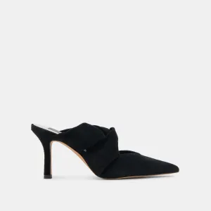 KELSY HEELS ONYX SUEDE Designer Look
