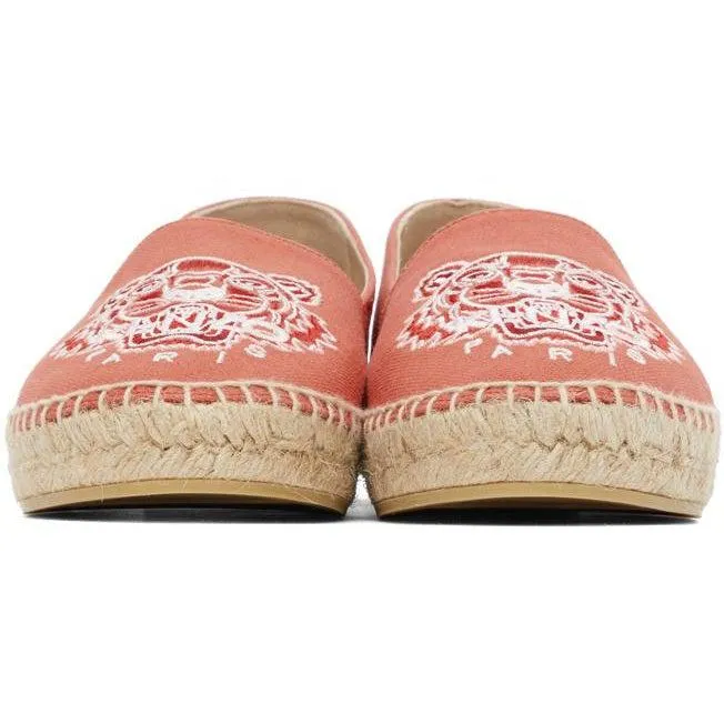 Kenzo Pink Classic Tiger Espadrilles