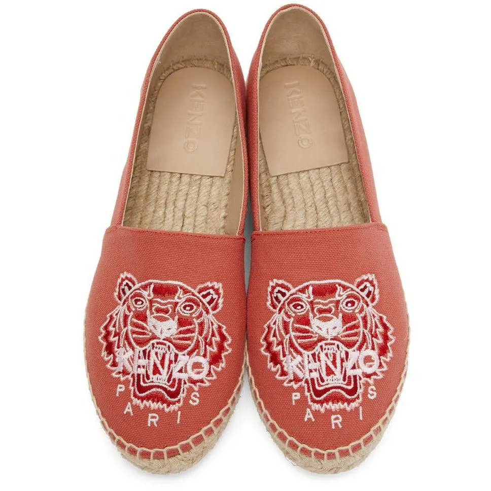 Kenzo Pink Classic Tiger Espadrilles